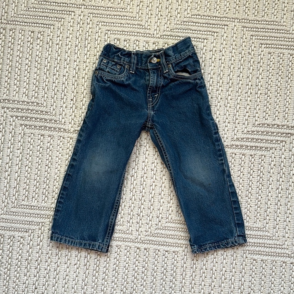 Levi's Blue Classic Straight Leg Jeans. Vintage